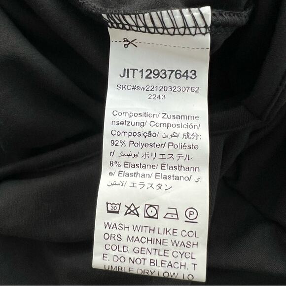 New SHEIN Cut Out Waist Flare Leg Cami Jumpsuit Black Womens SIZE Medium PETITE - Picture 8 of 11